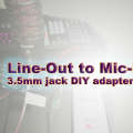 Making an adapter to connect 3.5mm sound jack line output to microphone input